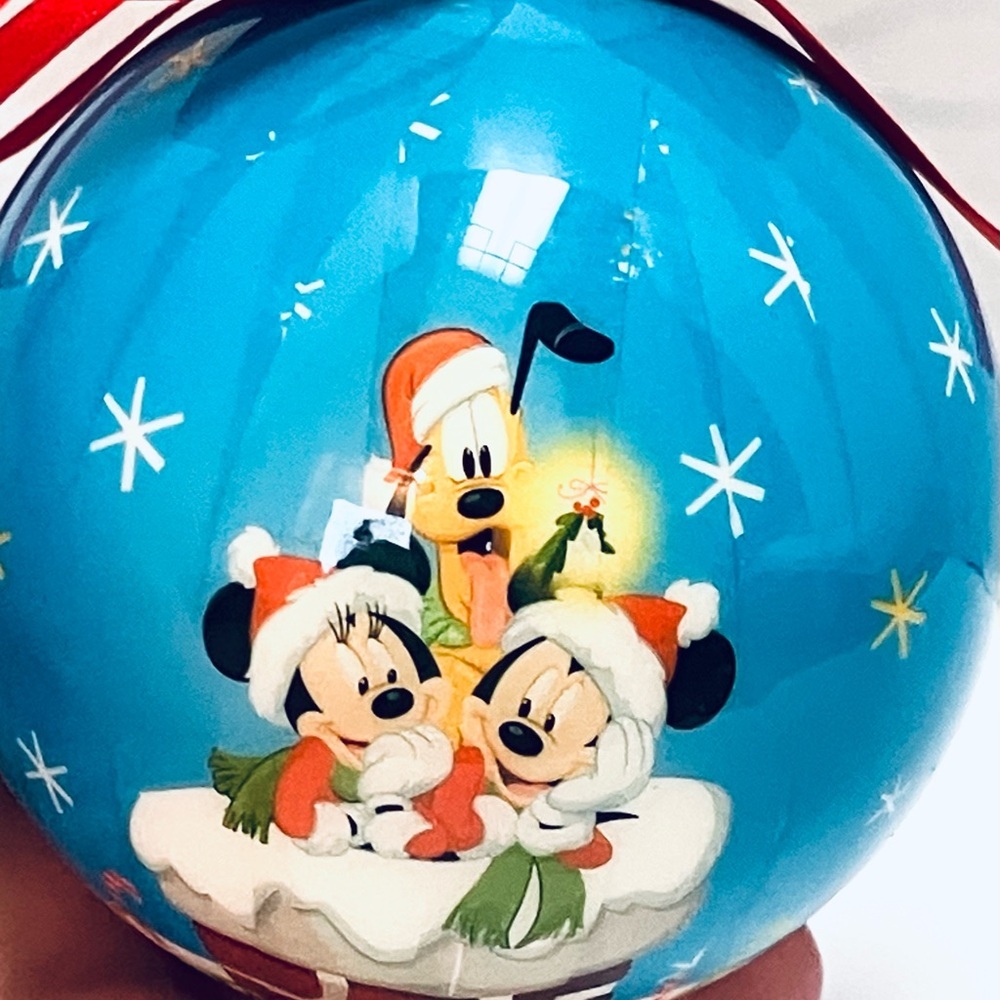 Disney Mickey Mouse & Friends Christmas Ball Ornament No Box Read - Picture 5 of 8
